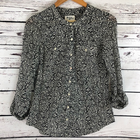 Anthropologie Holding Horses Button Down Blouse - Picture 1 of 5